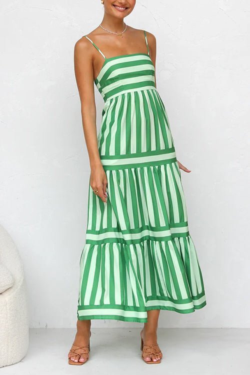 Evelisse - Chic Striped Sundress - Clara & Cove