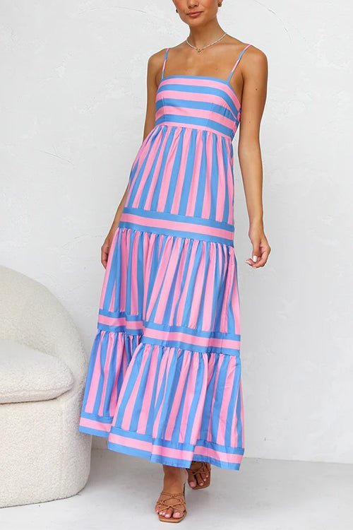 Evelisse - Chic Striped Sundress - Clara & Cove