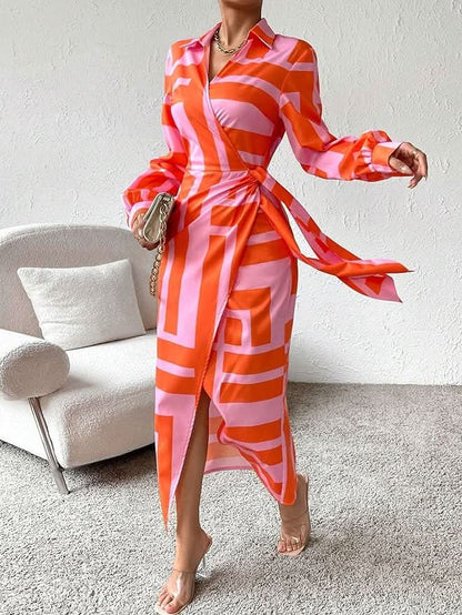 LARA™ - Printed Wrap Dress