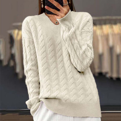 EMMA | Classic Cable Knit Sweater