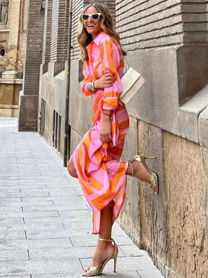 LARA™ - Printed Wrap Dress