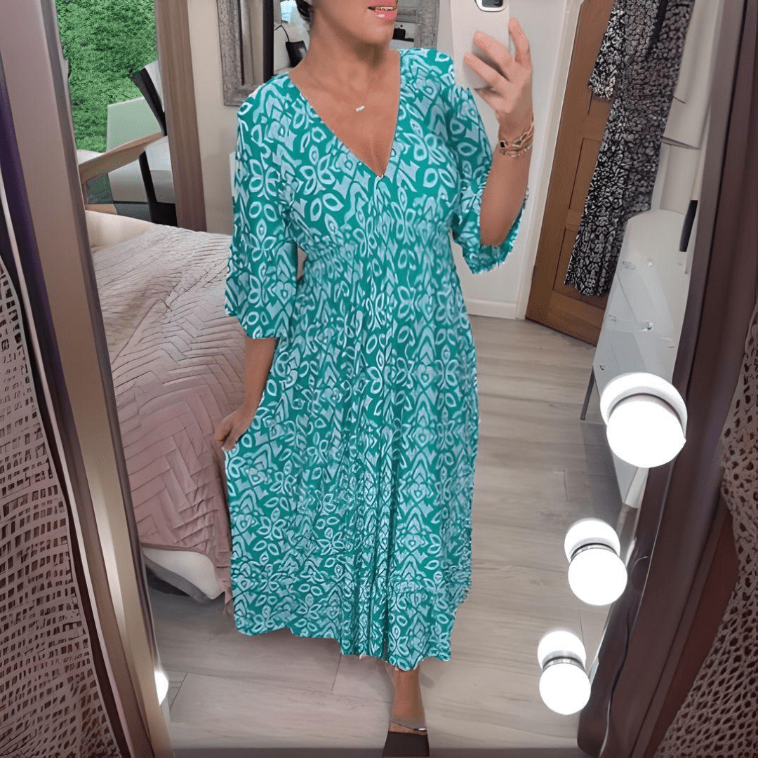 BELLA™ - Boho Printed Dress - Clara & Cove