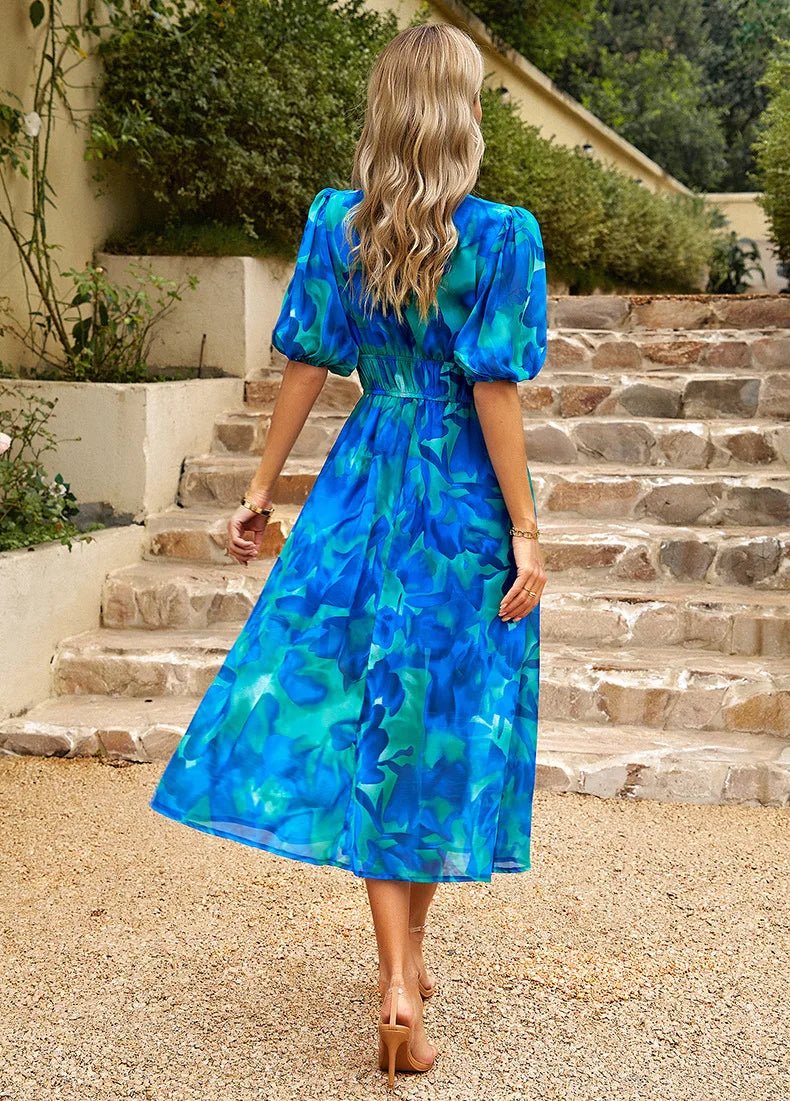 CHELSEA - Floral Midi Dress - Clara & Cove