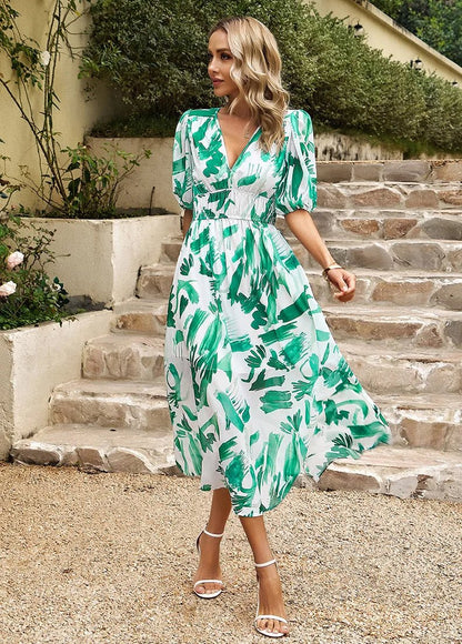 CHELSEA - Floral Midi Dress - Clara & Cove