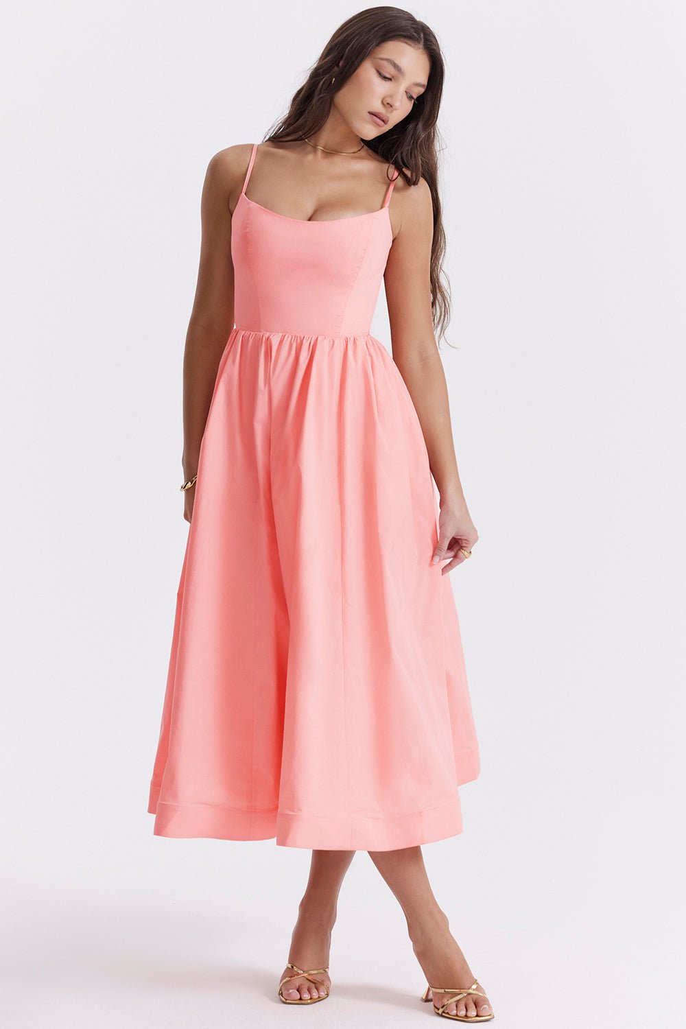 DALYA - A - Line Midi Dress - Clara & Cove