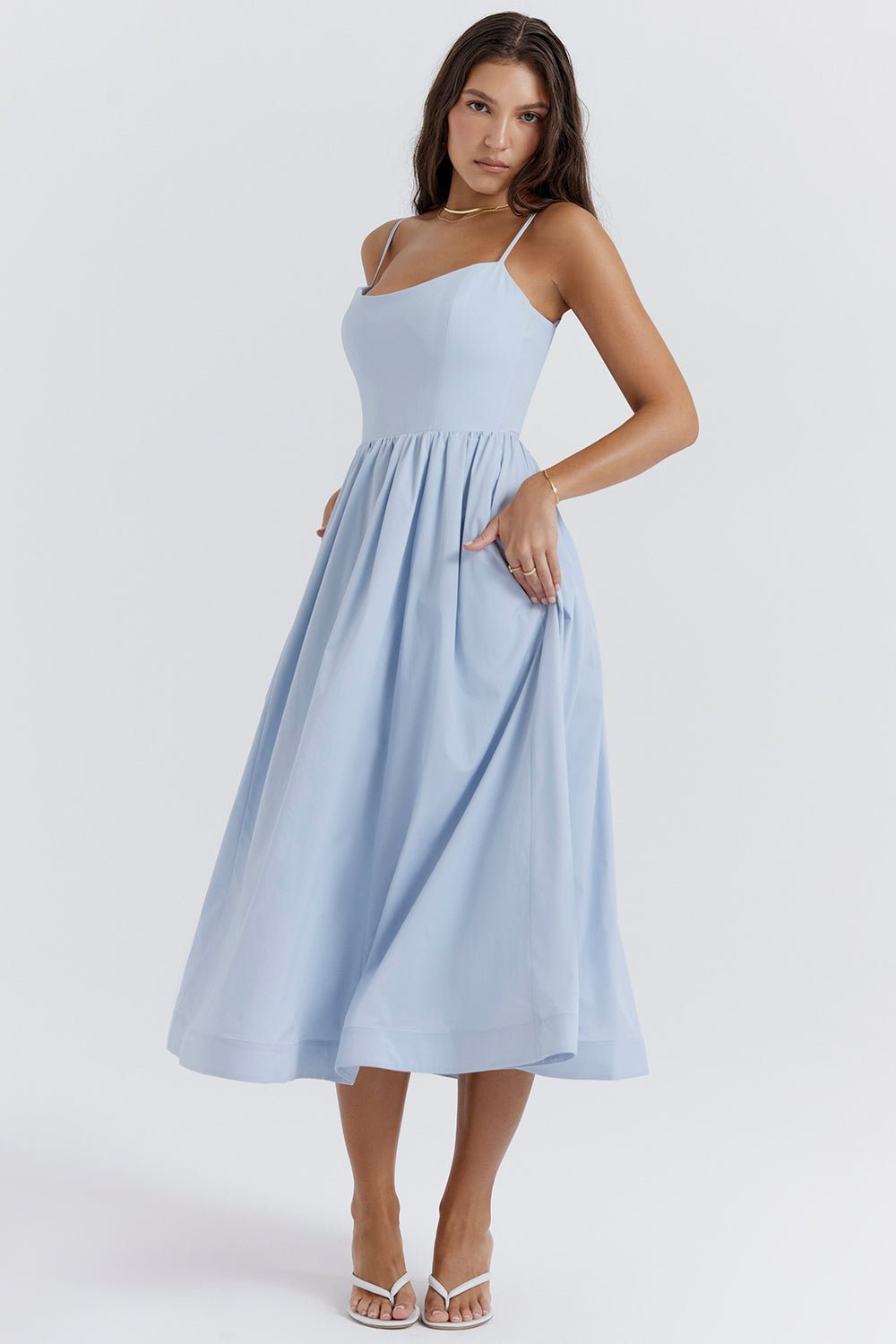 DALYA - A - Line Midi Dress - Clara & Cove