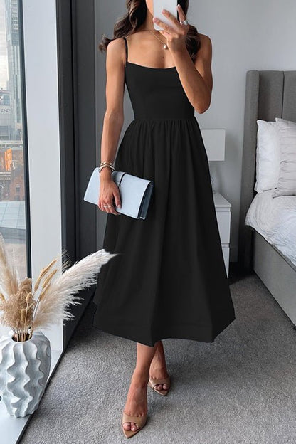 Elsa - Elegant A - Line Midi Dress - Clara & Cove