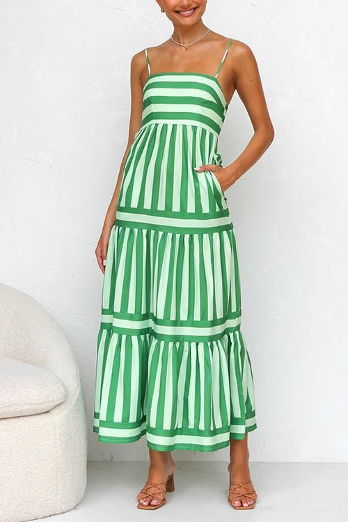 Evelisse - Chic Striped Sundress - Clara & Cove