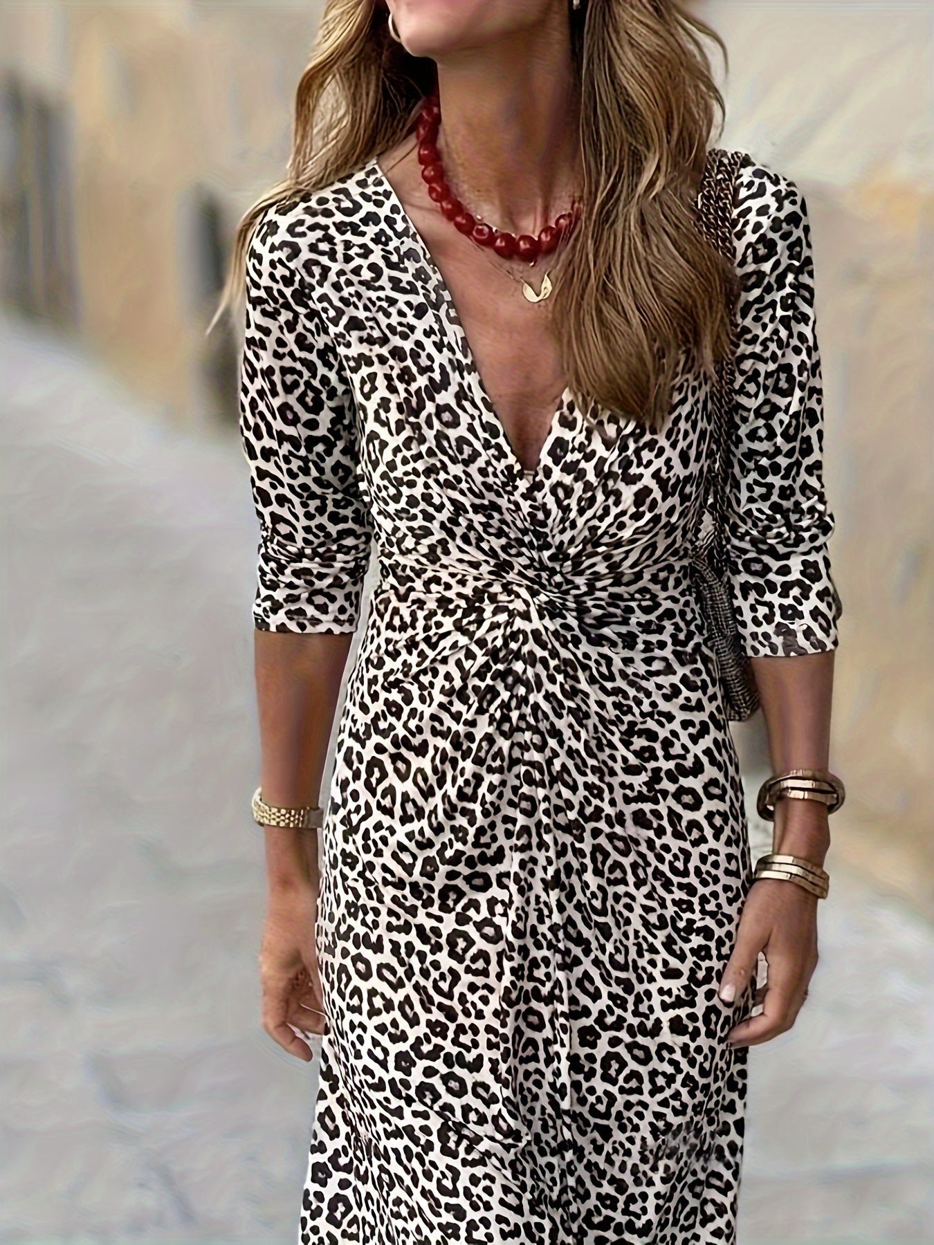 Juliet | Leopard Midi Dress - Clara & Cove