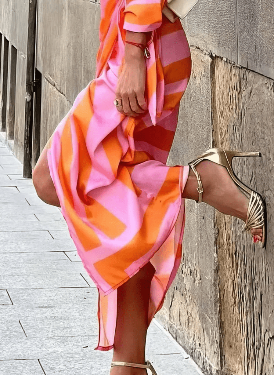 LARA™ - Printed Wrap Dress - Clara & Cove