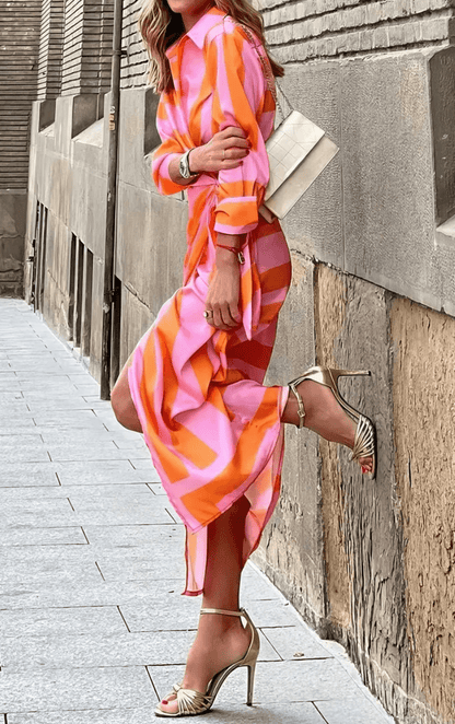 LARA™ - Printed Wrap Dress - Clara & Cove