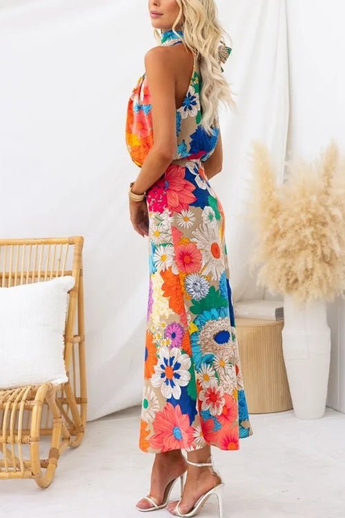 Rhiann - Vibrant Floral Maxi Dress - Clara & Cove